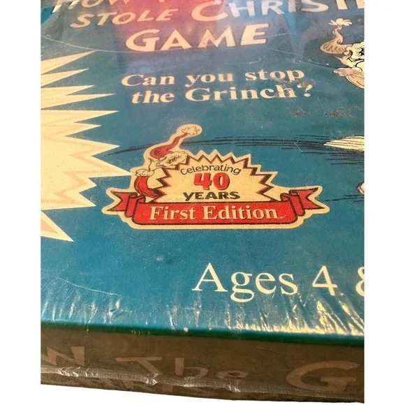 New SEALED 1997 HTF Dr. SUESS HOW THE GRINCH STOLE CHRISTMAS GAME 1st EDITION - Picture 13 of 13